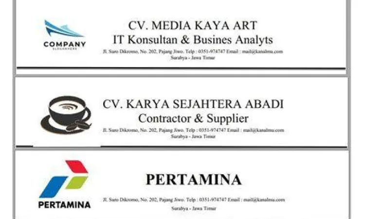 template kop surat word template kop surat word