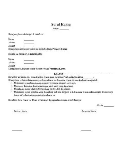 Penandatanganan Surat Kuasa Bisnis Penandatanganan Surat Kuasa Bisnis