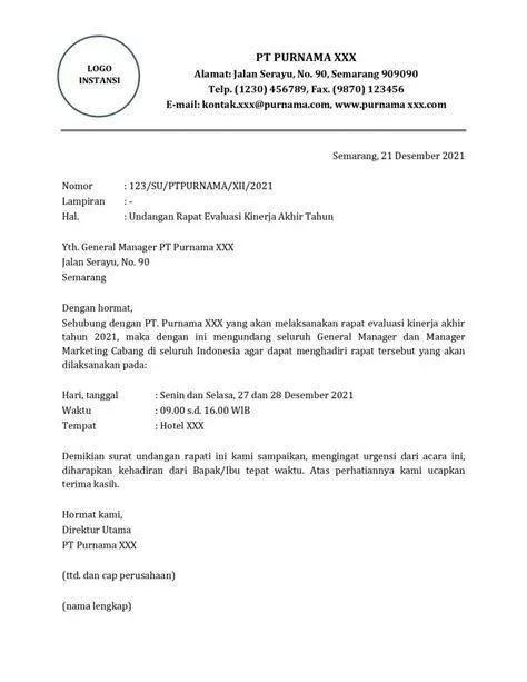 format surat undangan rapat bisnis format surat undangan rapat bisnis