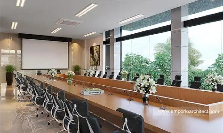 ruang rapat perusahaan modern