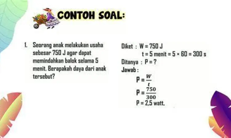 perhitungan usaha dan daya smp perhitungan usaha dan daya smp