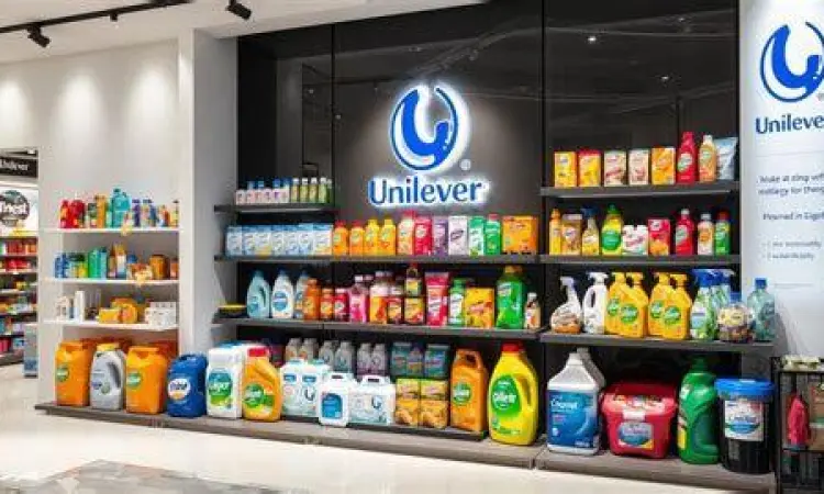 produk konsumsi unilever di supermarket produk unilever di rak supermarket