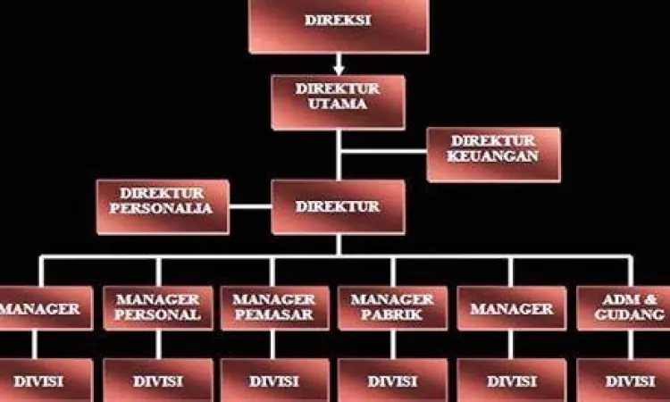 struktur cv perusahaan