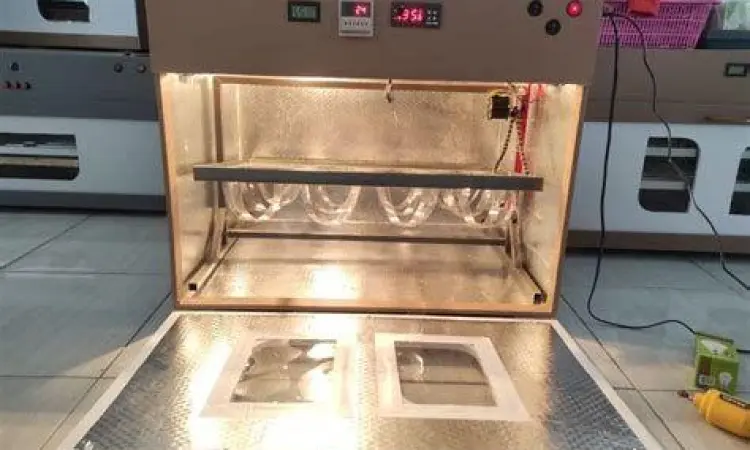 proses inkubasi telur burung unta dalam mesin