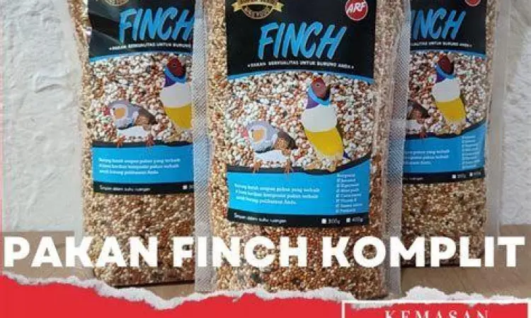 pakan biji bijian finch