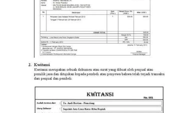 Bukti Transaksi Perusahaan Jasa