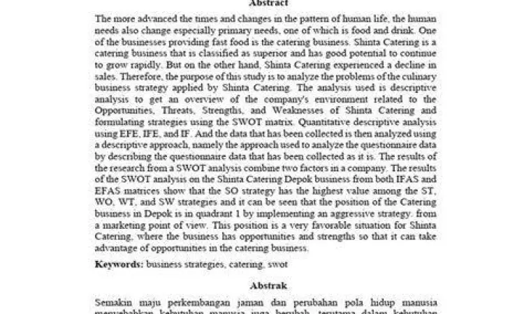 Strategi Bisnis Kuliner Analisis Strategi Bisnis Kuliner Analisis