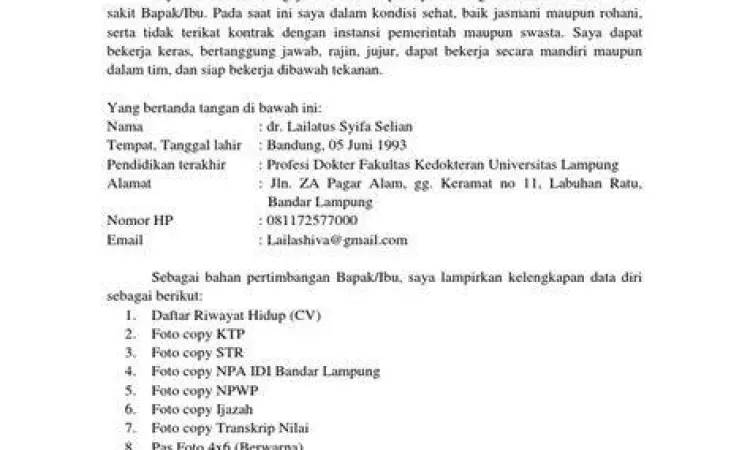 surat lamaran kerja rapi surat lamaran kerja rapi