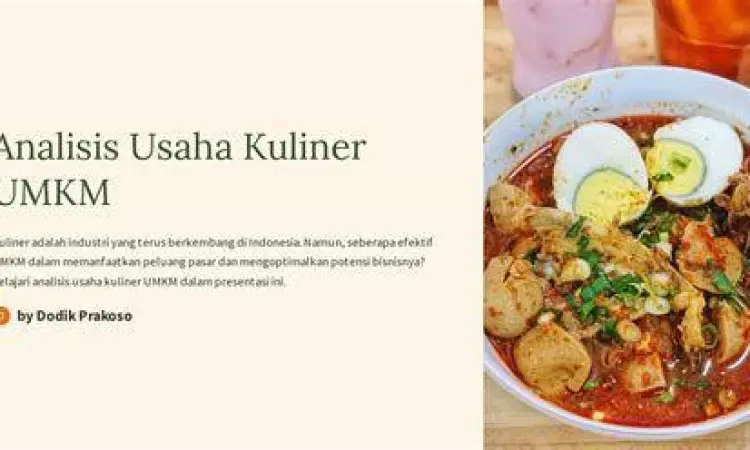 analisis pasar kuliner analisis pasar kuliner