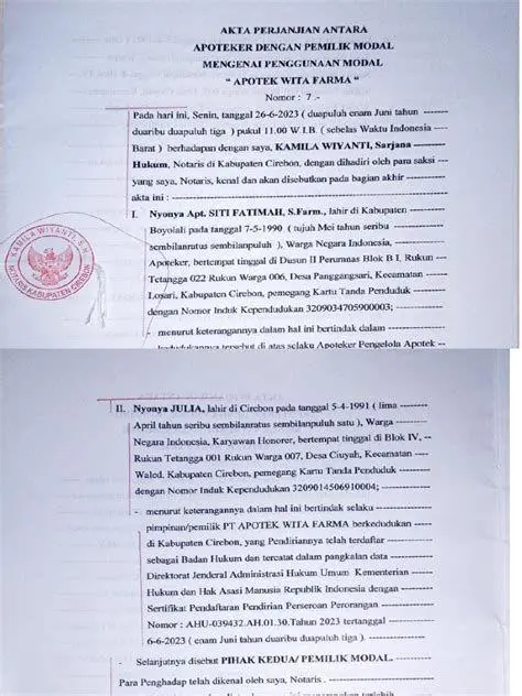 Contoh Akta Perusahaan Contoh Akta Perusahaan