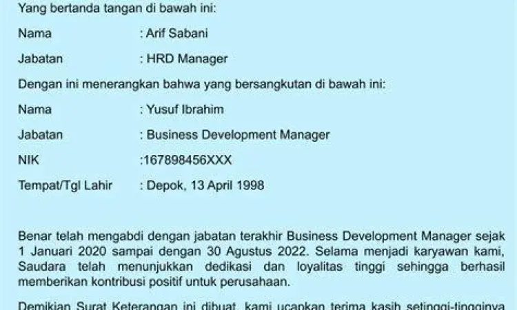 form surat paklaring perusahaan form surat paklaring perusahaan