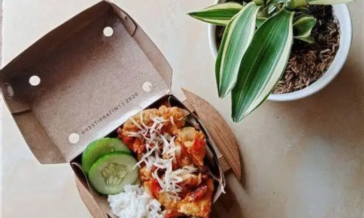 Rice Box Ayam Geprek contoh usaha makanan rice box