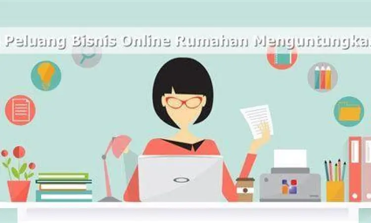 ilustrasi bisnis online rumahan sebagai contoh usaha perseorangan