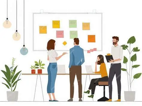 Kolaborasi Tim Mingguan Tim sedang melakukan rapat koordinasi mingguan