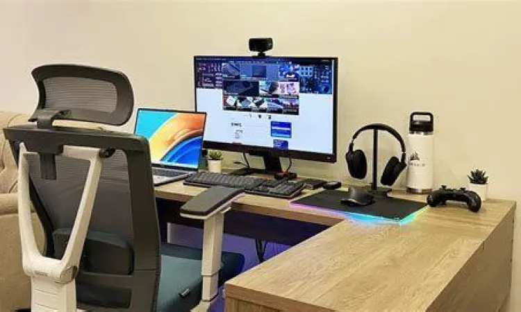 Ruang kerja remote yang nyaman