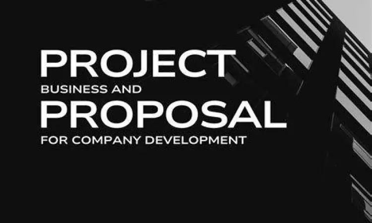 Desain Cover Proposal Modern Desain sampul proposal bisnis modern dengan elemen grafis bersih