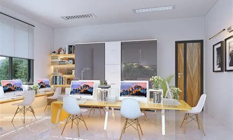 Penyusunan Laporan Keuangan Suasana kantor akuntansi modern