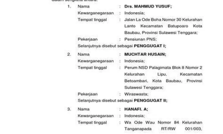 Dokumen sertifikat tanah sebagai objek sengketa di PTUN
