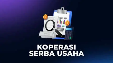 Unit Usaha Koperasi Ilustrasi berbagai unit usaha dalam koperasi serba usaha