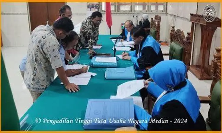 Suasana persidangan di Pengadilan Tata Usaha Negara