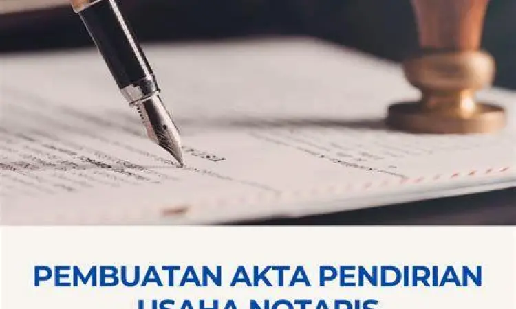 Contoh akta pendirian perusahaan dari notaris