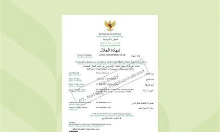 Sertifikasi produk halal dan BPOM sebagai legalitas tambahan