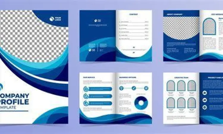 Layout profil perusahaan profesional