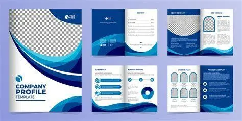 Layout Company Profile Layout profil perusahaan profesional