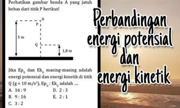 Ilustrasi energi potensial dan kinetik pada pemain skateboard