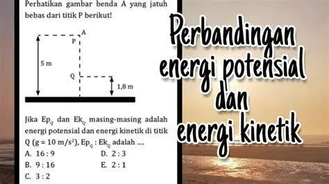 Perubahan Energi Potensial ke Kinetik Ilustrasi energi potensial dan kinetik pada pemain skateboard