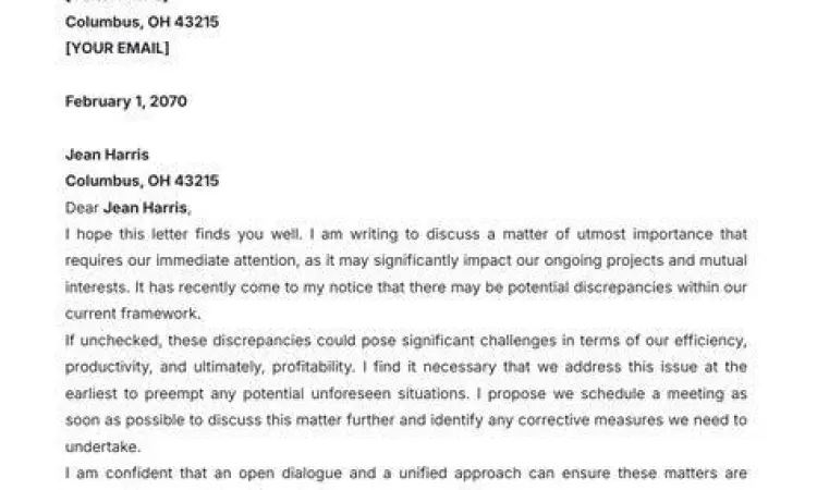 Template format surat resmi perusahaan