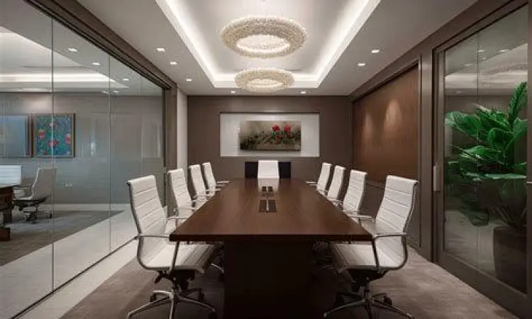 Ruang Rapat Perusahaan Suasana ruang rapat perusahaan modern