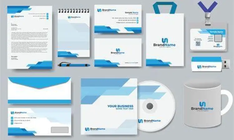 Kesatuan Branding Perusahaan Branding stationery set corporate dengan amplop dan kop surat