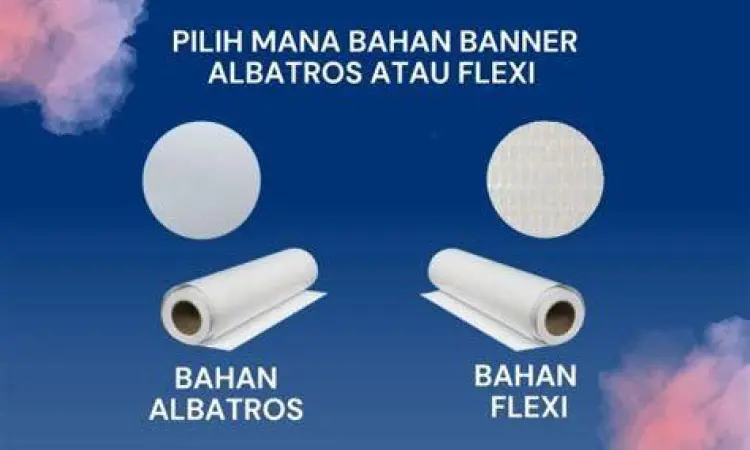 Tekstur Bahan Banner Perbandingan tekstur bahan cetak banner albatros dan flexi
