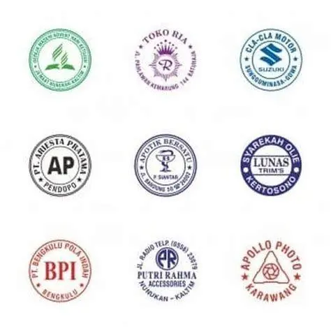Contoh Cap Perusahaan Bulat Kumpulan contoh desain cap perusahaan bentuk bulat dan oval