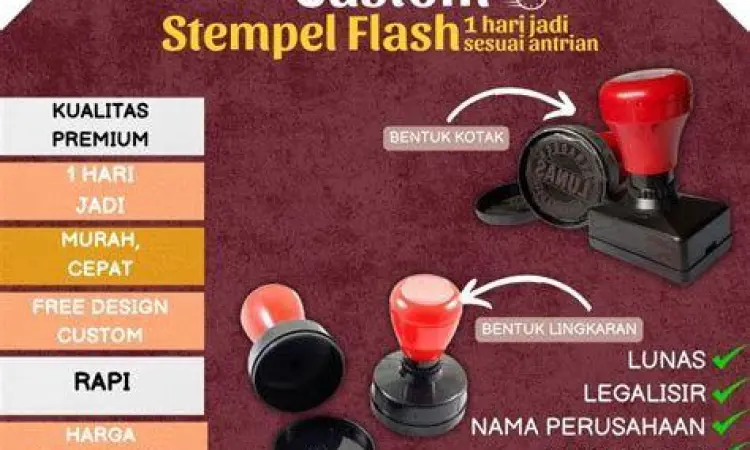 Berbagai warna tinta stempel otomatis untuk perusahaan