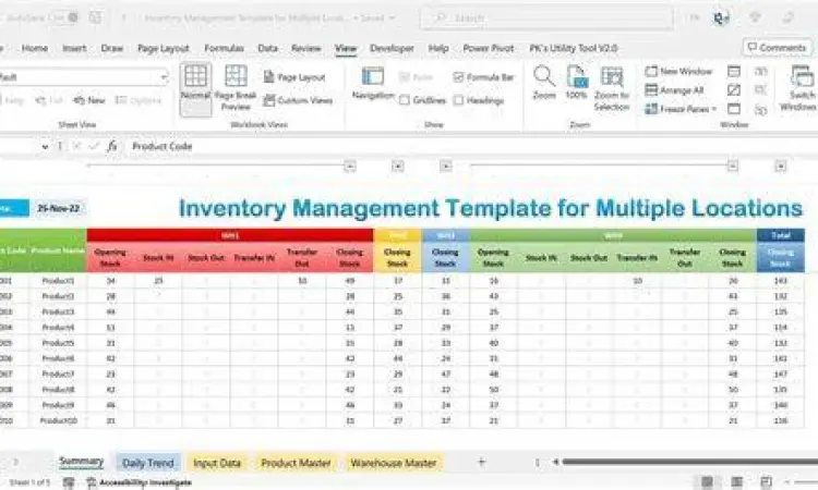 Pelacakan Inventaris Kantor Sistem pelacakan inventaris kantor berbasis excel