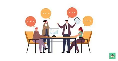 Umpan Balik Karyawan Sesi umpan balik profesional di kantor