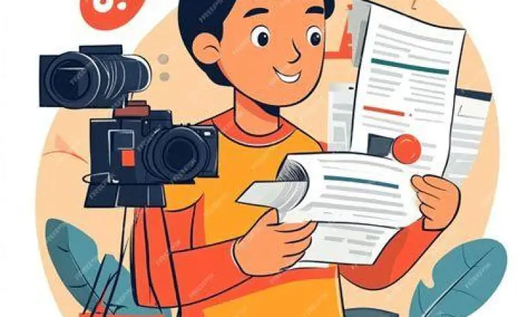 Distribusi Siaran Pers Jurnalis sedang memeriksa email masuk untuk bahan berita