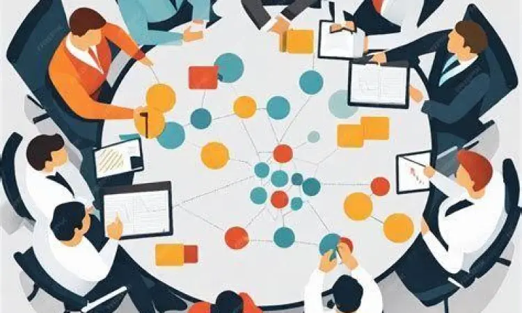 Tim sedang menganalisis contoh studi kasus perusahaan