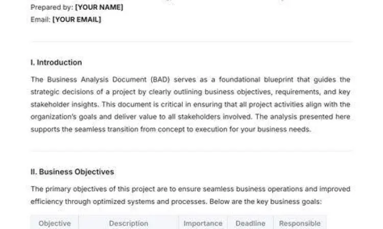 Template layout dokumen bisnis resmi