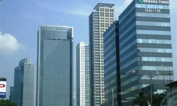 Suasana kantor perusahaan modern di Jakarta