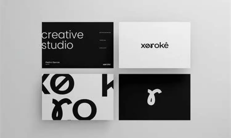 Contoh desain identitas brand minimalis