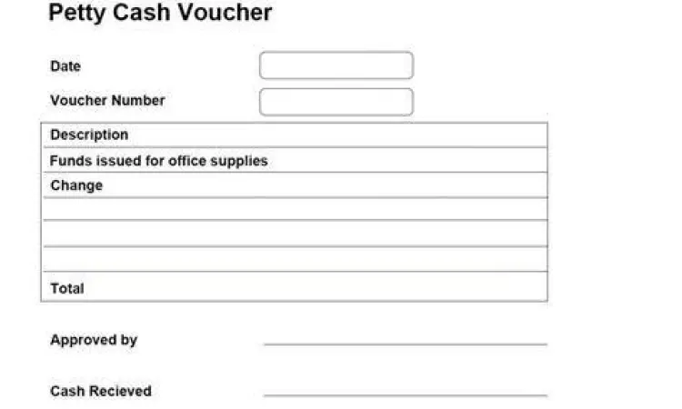 Contoh format voucher petty cash