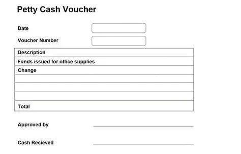 Voucher Petty Cash Contoh format voucher petty cash