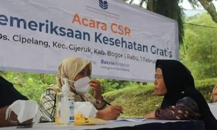 Layanan kesehatan gratis sebagai bagian dari program CSR