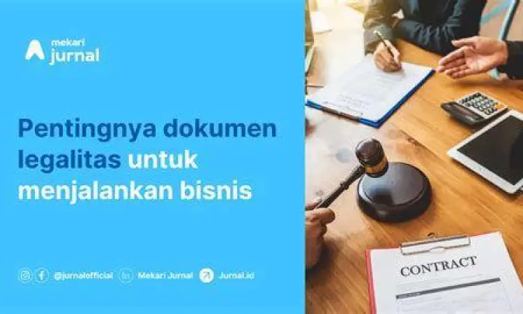 Tumpukan dokumen legalitas perusahaan