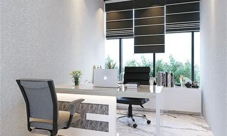 Suasana kantor modern yang mengelola administrasi secara digital