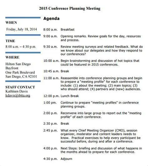 Agenda Rapat Strategis Perencanaan agenda rapat kantor