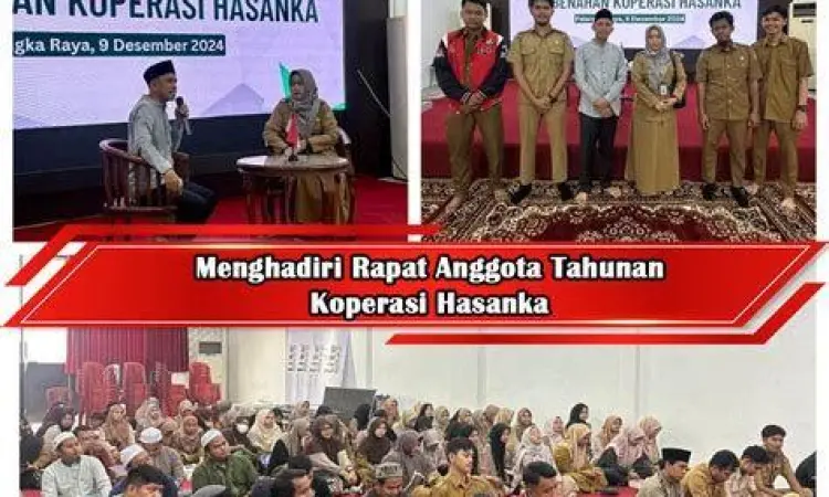 Rapat Anggota Tahunan Koperasi Suasana rapat anggota tahunan yang demokratis